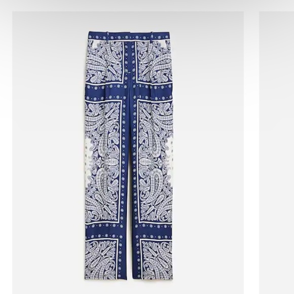 J Crew Collection Straight Leg Cupro Blend Essential Pant - Picture 1 of 1